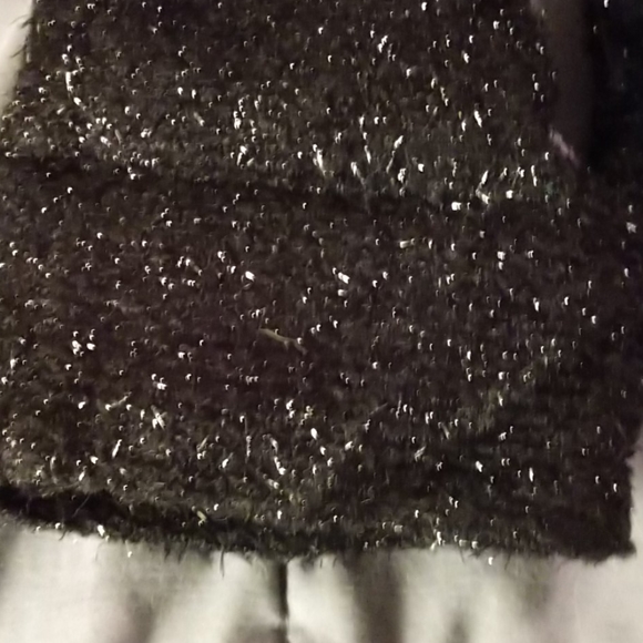 Black Lurex Cardigan Sweater - Picture 2 of 10